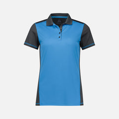 Look Design custom branded polos in grey and blue